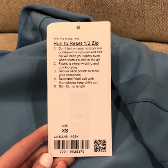 Lululemon Run to Reset 1/2 zip - Picture 2 of 4